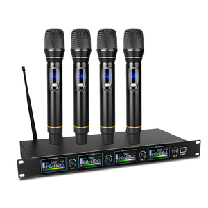 Système de microphone sans fil UHF professionnel Biner D24 à 4 canaux pour le chant karaoké - Product Image 1