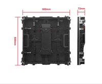 Écran LED de location extérieur P3.91 500x500mm IP65 GOB pour fond de scène, magnétique, facile à entretenir, mur LED