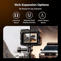 Pour SmallRig Insta360 Ace Pro 2 : Cage utilitaire avec support de montage horizontal et vertical pour caméra d'action, griffe et griffe porte-accessoire