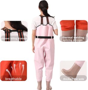TOPIND Cuissardes isolées en PVC imperméables pour femmes, <span class=keywords><strong>bottes</strong></span> <span class=keywords><strong>de</strong></span> chasse et <span class=keywords><strong>de</strong></span> <span class=keywords><strong>pêche</strong></span> au canard pour femmes et filles - Product Image 3