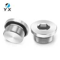 Bouchon hexagonal en acier inoxydable haute pression durable avec joint torique pour conduites de carburant et raccords de tuyauterie industrielle