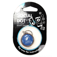 Porte-clés en métal époxy NFC RFID intelligent à code QR personnalisé, contrôle d'accès RFID NFC 13,56 MHz 860-960 MHz, vente chaude