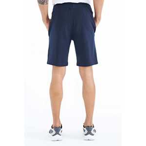 Shorts en coton pour homme Ryan Indigo, taille mi-haute, décontractés, respirants, coupe standard, taille S - Product Image 4