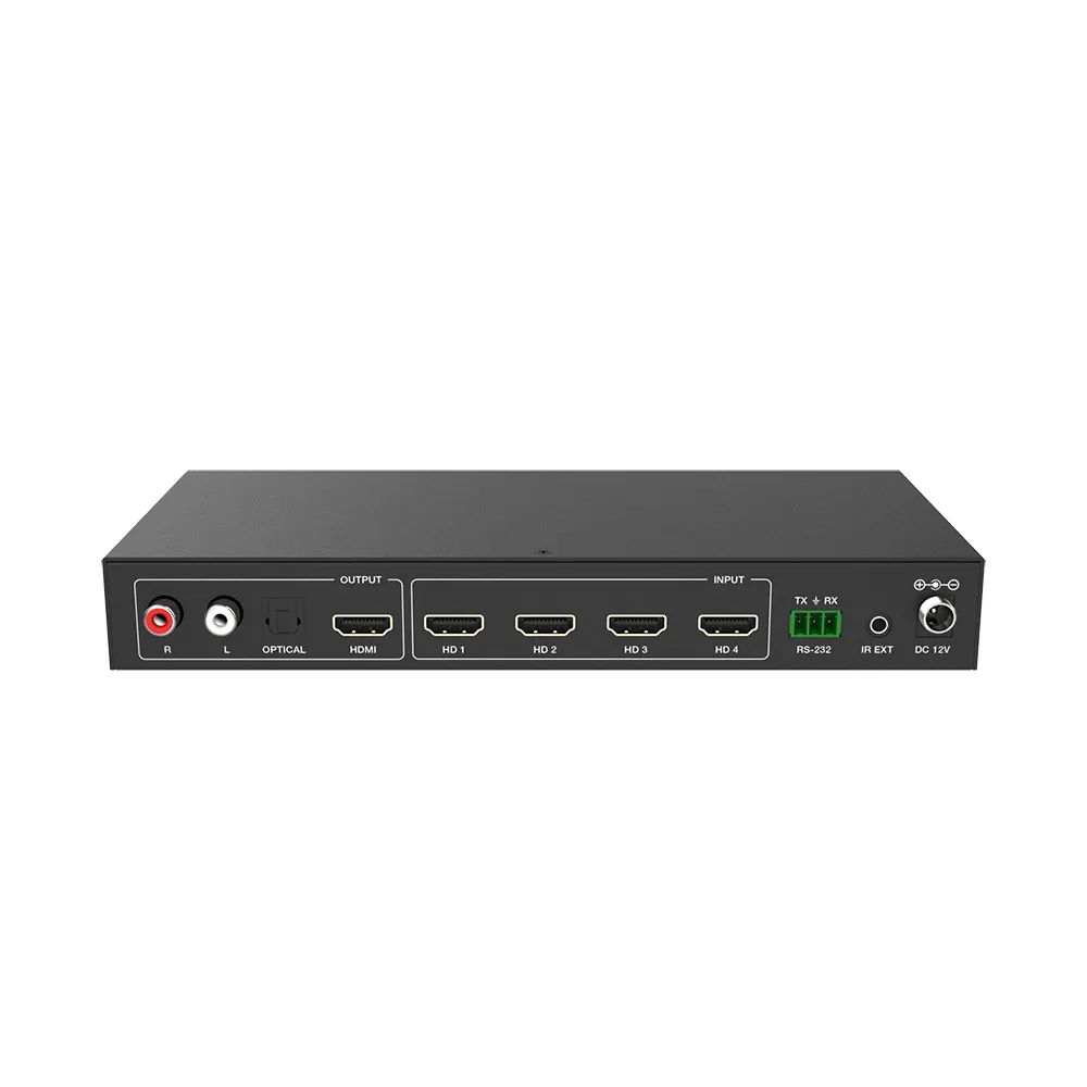 4x1 HDMI Ma Trận chuyển đổi Splitter với SPDIF HDR HDMI chuyển đổi 4x1 hỗ trợ HDCP 2.2 ARC 3D 4K @ 60Hz HDMI chuyển đổi