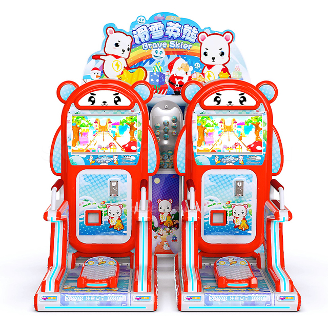 Amusement Arcade Ski Machine Coin Operated Kid Ski Hero Skiing Video Game Machine for Sell