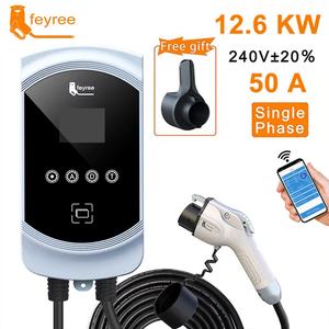 Cargador de Coche Eléctrico Inteligente Wallbox, Enchufe de Carga para Vehículos Eléctricos con Aplicación GBT, Monitoreo de Voltaje WIFI, Estación de Carga de Pared con Control Remoto - Product Image 2