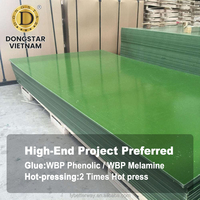 Contreplaqué de qualité supérieure avec film PP vert, feuille de 4x8, haute résistance, imperméable, pour la construction