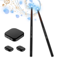 Baguettes de batterie électronique avec 2 pédales 16D haut-parleur DSP niveau carte son faible retard batons de batterie de rythme électrique