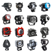 LELANPU Fábrica OEM/ODM, Lente de Rejilla Personalizada, Ojo de Ángel, Luz Antiniebla Auxiliar Externa, Luz de Trabajo LED, Focos LED para Motocicleta