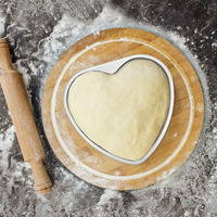 Moule à gâteau en aluminium en forme de coeur de 3/4/5/6/8/10 pouces Mini moule à gâteau en forme de coeur pour la cuisine anniversaire mariage