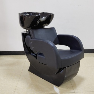 Kisen - Muebles de Peluquería Modernos en Oferta, Lavabo Blanco y Negro para Lavar el Cabello, Silla de Champú, Cama para Peluquería, Hecho en China - Product Image 1