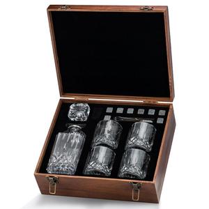 Verre à whisky et carafe ensembles de cadeaux personnalisés carafe à whisky carrée en cristal Transparent pour vin liqueur whisky Cocktail <span class=keywords><strong>cadeau</strong></span> - Product Image 1