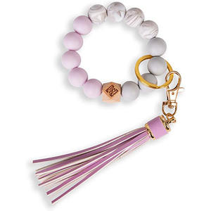 <span class=keywords><strong>Portachiavi</strong></span> con bracciale in Silicone con perline in Silicone da donna di nuovo Design - Product Image 1