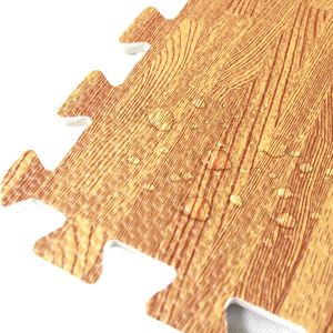 Piastrelle Tatami ad incastro in EVA da 61cm, tappetino per giunti in schiuma di venature del <span class=keywords><strong>legno</strong></span>, tappetino per cuscino per gattonare per la casa, il soggiorno, la stanza dei giochi - Product Image 5