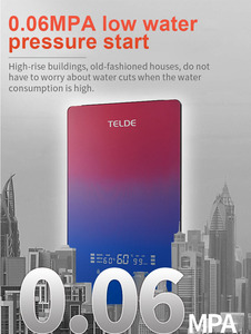 Calentador de Agua Eléctrico <span class=keywords><strong>TELDE</strong></span> Smart Control de 8800W, Clase de Eficiencia Energética, Pantalla LED de Temperatura, Montaje en Pared, Resistente al Agua IPx4 - Product Image 6