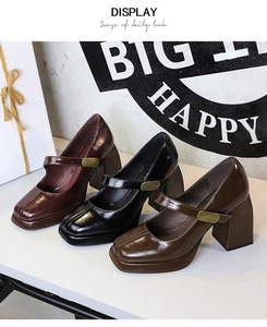Nouvelle Collection Printemps-Été 2025 – Escarpins de Luxe pour Femme, Imperméables, à Plateforme Métallique, Talon Épais, Confortables et Abordables - Product Image 5