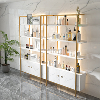 Stands d'exposition pour salon de beauté, magasin de cosmétiques, présentoirs de maquillage, éclairage LED, présentoir pour flacons de parfum