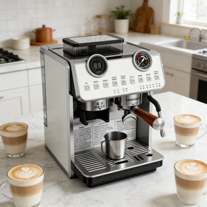 <span class=keywords><strong>Cafetera</strong></span> Semiautomática Profesional para <span class=keywords><strong>Espresso</strong></span>, Ideal para Baristas Caseros y Pequeños Negocios - Product Image 1