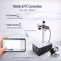 Machine de marquage laser à fibre 30W 50W 70W compatible LightBurn pour acier inoxydable aluminium gravure profonde scanner Galvo EZCAD