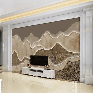 2023 New Mural Custom Size <strong>Marble</strong> Texture <strong>Wallpaper</strong> Pink <strong>Purple</strong> Yellow - Product Image 6
