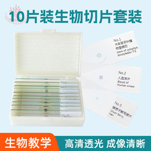 สไลด์ตัวอย่างสำหรับกล้องจุลทรรศน์ 10 ชนิด รวมถึงสไลด์ตรวจคราบเลือดมนุษย์ ใช้สำหรับสไลด์สังเกตการณ์ในวิชาวิทยาศาสตร์ของนักเรียน - Product Image 4