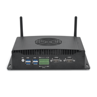 Mini PC industriel embarqué, processeur Core I5 1235U, RAM maximale de 64 Go, double LAN avec 2 RS232/RS485 GPIO, double HD+DP, triple affichage