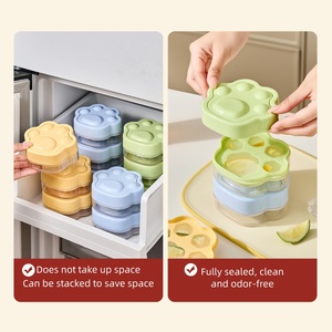 Moldes Flexibles para Helados de Grado Alimenticio con Diseño de Dibujos Animados, Compatibles con OEM, Ecológicos, Sostenibles, Seguros, Reutilizables, Herramienta para Hacer Helados para Niños - Product Image 4