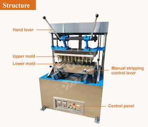 MY Industrial Máquina automática para hacer conos de gofres <span class=keywords><strong>Mini</strong></span> máquina comestible para hacer tazas de café y galletas - Product Image 3