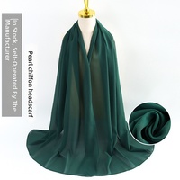Écharpe en mousseline 100 % polyester pour femme, couleur unie, longue, accessoire de mode pour la tête et le cou
