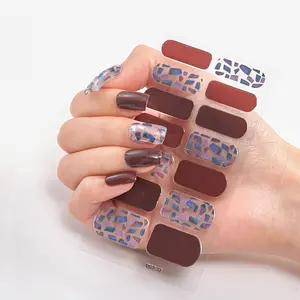 Vẻ đẹp móng tay trang trí DIY nail sticker không độc hại Nail Gel kết thúc tốt đẹp đánh bóng Dải Sticker