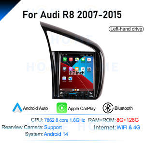 <span class=keywords><strong>Autoradio</strong></span> pour <span class=keywords><strong>Audi</strong></span> <span class=keywords><strong>R8</strong></span> 2007-2015 Système Android 14 Lecteur multimédia monté sur le tableau de bord avec 4G sans fil Carplay GPS intégré - Product Image 6