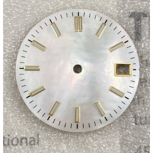 28.5mm Green Luminous Nail <b>Scale</b> Mother of Pearl Watch Dial Mod Parts for NH35 <b>Mechanical</b> Movement - Product Image 3