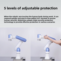 Robot collaboratif à six axes, bras robotique pour la vente au détail, programmable/plug-and-play, série Nova, 5 kg