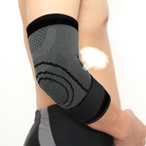 Nouveautés : Genouillère de compression sportive en nylon tricoté 3D élastique avec ceinture - Product Image 2