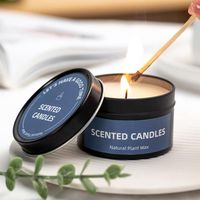 Bougie de luxe en cire de soja bio, classique, personnalisée, faite à la main, aromathérapie, parfum rose, longue durée, sans flamme, LED, pour la maison, style chinois