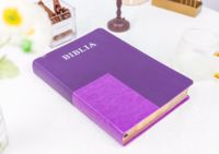 Bible de luxe avec index de page, dorure et bords pulvérisés, vente en gros, Bibles personnalisées préférées des chrétiens, impression de livres bibliques