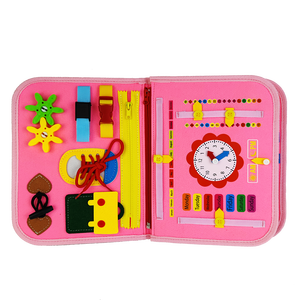 Prezzo di fabbrica low MOQ pink felt Montessori busy board alphabet e mermaid cover design per bambine - Product Image 4