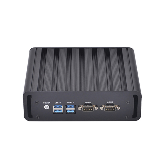 YINGCHI Compact Industrial Computer Fanless Mini PC In-tel I7 4500U I5 4200U I3 4005U MSATA Storage WiFi Desktop PC