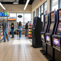 FutureLogic Gen 2 Evrensel TITO Yazıcılı Jetonlu Bilet Giriş-Çıkış Ödüllü Kiosk ARCADE MAKİNESİ Beceri Oyunları (İngilizce)