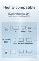 Adaptador Gigabit Ethernet Externo Inalámbrico USB 3.0 de 2.5G para Juegos, Laptop, Switch, PC de Escritorio - En Stock