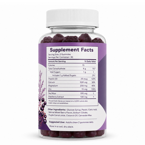 Marque privée Complément alimentaire Premium Vitamines Supplément Vitamines Calcium Magnésium Zinc Gommes pour des os et des dents en bonne santé - Product Image 2