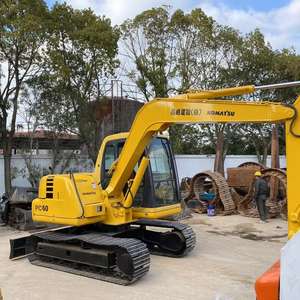 Excavadora de orugas Komatsu PC60 usada de alta calidad, buenas condiciones para trabajos de construcción, bomba de motor de Motor esencial a la venta - Product Image 3