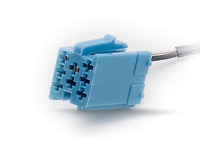 Cable de Audio y Video para Auto, Mini-ISO RCA, Conductor de Cobre Puro, PVC, 150mm de Longitud, para Cámara de Reversa