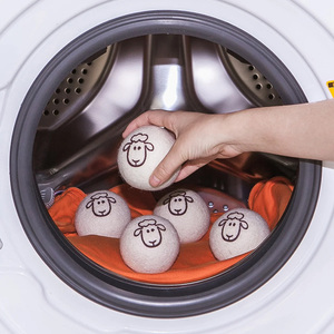 Handy Laundry Wool Dryer Balls - Natural Fabric Softener, Reusable, Reduces Clothing Wrinkles and Saves Drying Time - Product Image 1
