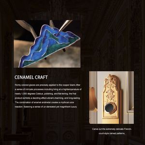 سيبا الفاخرة سلسلة فيرساي V602 المينا الذهب 24K المصنوعة يدويا - Product Image 4