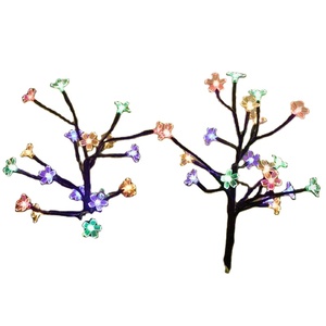Guirlandes lumineuses LED solaires étanches pour l'extérieur Branches de fleurs de cerisier Décorations de jardin de Noël Lumière - Product Image 1