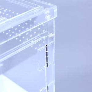 Großhandel Hochwertige klare Acryl Reptilien Vitrinen Custom ized Design Reptilien Kleintiere Insekt Spinne Zucht box - Product Image 3
