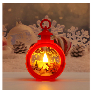 Lanterne LED portable ronde blanche <span class=keywords><strong>et</strong></span> <span class=keywords><strong>rouge</strong></span> pour la décoration <span class=keywords><strong>de</strong></span> Noël, veilleuse pour enfants, lumière <span class=keywords><strong>de</strong></span> Noël, ornement <span class=keywords><strong>de</strong></span> table - Product Image 2