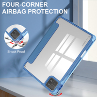 Housse de protection en cuir transparente à trois volets pour Xiaomi Redmi Pad 10.6 housse de protection intelligente pour Xiaomi pad6/pad6 pro