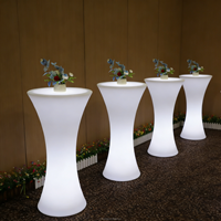 Table de bar LED portable et étanche, 16 couleurs RGB, haute, pour événements et fêtes en extérieur – Offre Spéciale